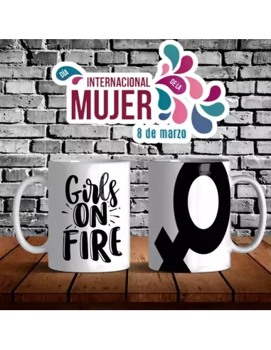 Taza especial para el Día de la Mujer con frases feministas inspiradoras.