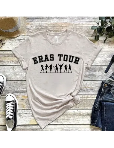 Camiseta Eras Tour para mujeres y niñas, diseño inspirado en Taylor Swift.