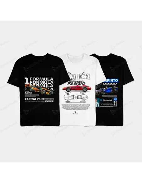 Camisa Fórmula 1 con diseño exclusivo, ideal para fanáticos de las marcas más icónicas de la F1.