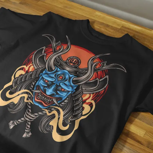 Camiseta Demonios Japoneses - Inspirada en el arte Ukiyo-e y Yokai.