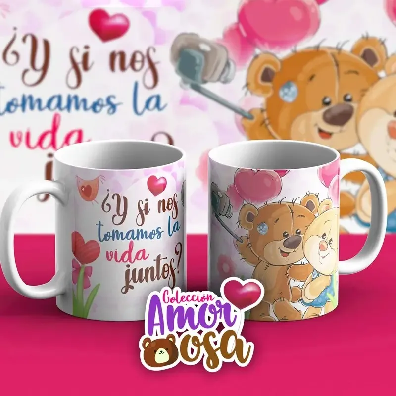 Tazas Colección Amor Osa | Regalo Perfecto para San Valentín