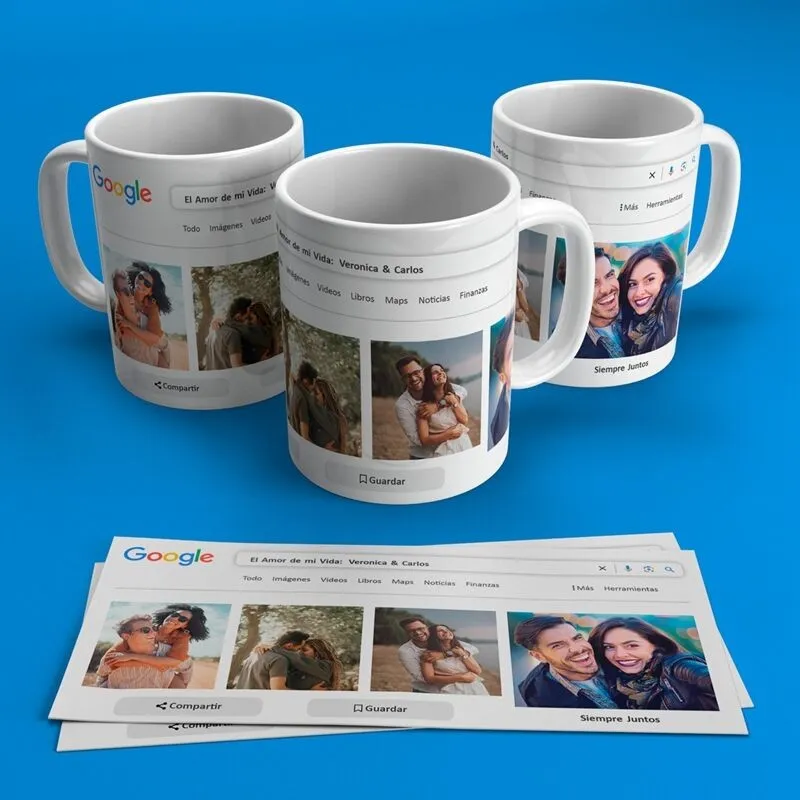 Taza Te Busco por Google - Amor en los Resultados de Búsqueda 💖🔍