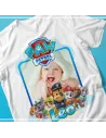 Camiseta Feliz Cumpleaños Paw Patrol - Personalizada con Nombre y Foto 🎂🐶