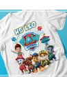 Camiseta Paw Patrol personalizada con nombre.