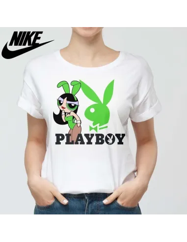 Camiseta Playboy para mujer - Icono de moda urbana.