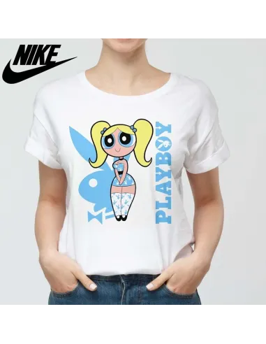 Camiseta Playboy para mujer - Icono de moda urbana.