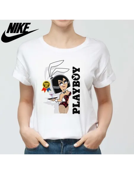 Camiseta Playboy para mujer - Icono de moda urbana.