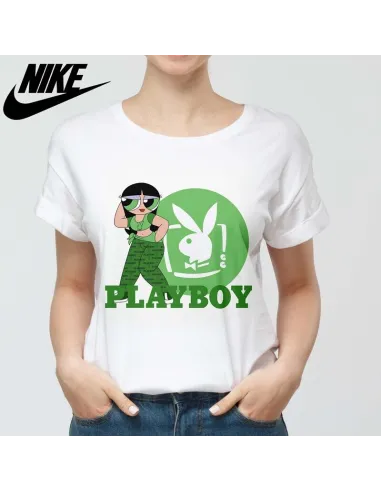 Camiseta Playboy para mujer - Icono de moda urbana.