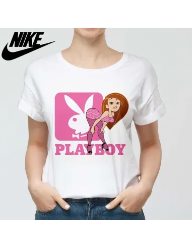 Camiseta Playboy para mujer - Icono de moda urbana.