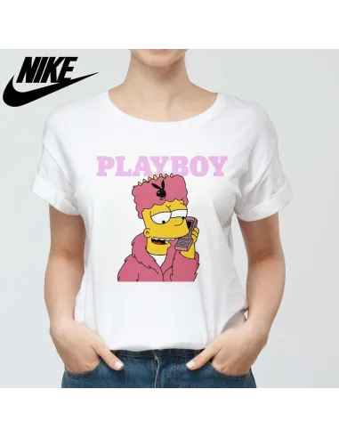 Camiseta Playboy para mujer - Icono de moda urbana.