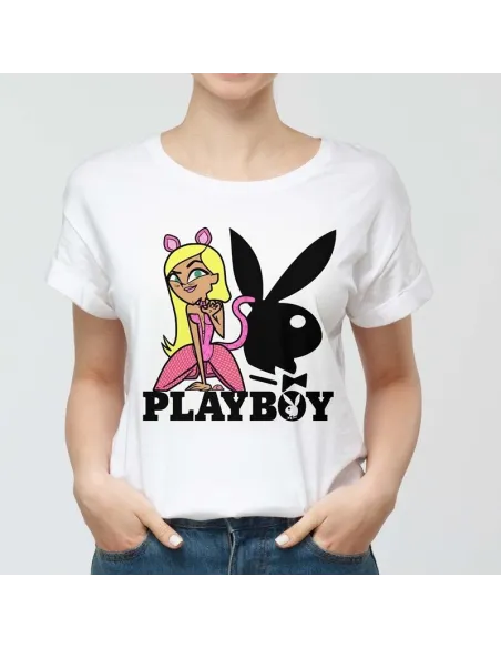 Camiseta Playboy para mujer - Icono de moda urbana.