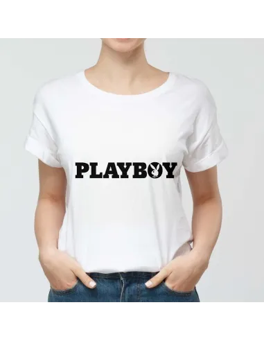 Camiseta Playboy para mujer - Icono de moda urbana.