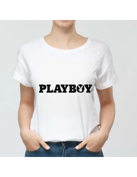 Camiseta Playboy para mujer - Icono de moda urbana.