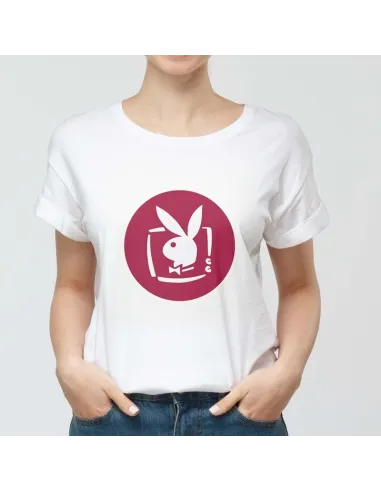 Camiseta Playboy para mujer - Icono de moda urbana.