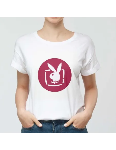 Camiseta Playboy para mujer - Icono de moda urbana.