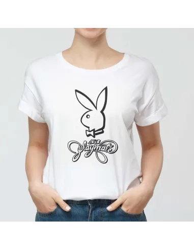 Camiseta Playboy para mujer - Icono de moda urbana.