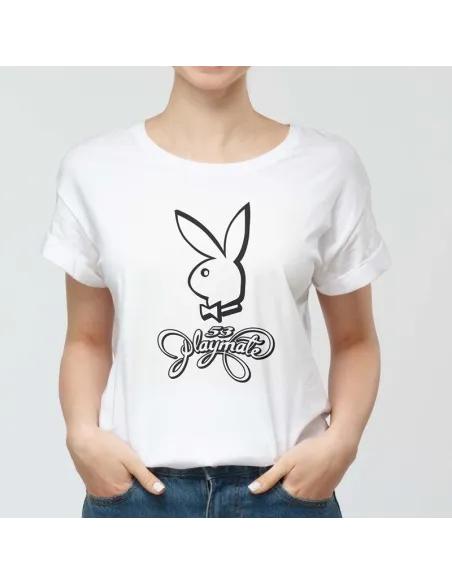 Camiseta Playboy para mujer - Icono de moda urbana.