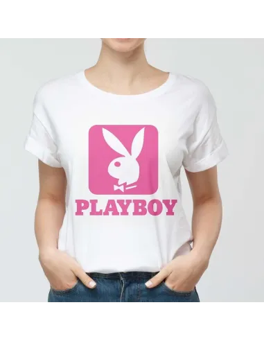 Camiseta Playboy para mujer - Icono de moda urbana.