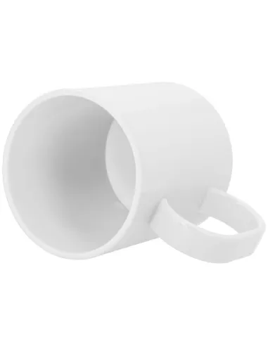 Taza Blanca de Plástico Personalizada - Ligera y Resistente ☕💪