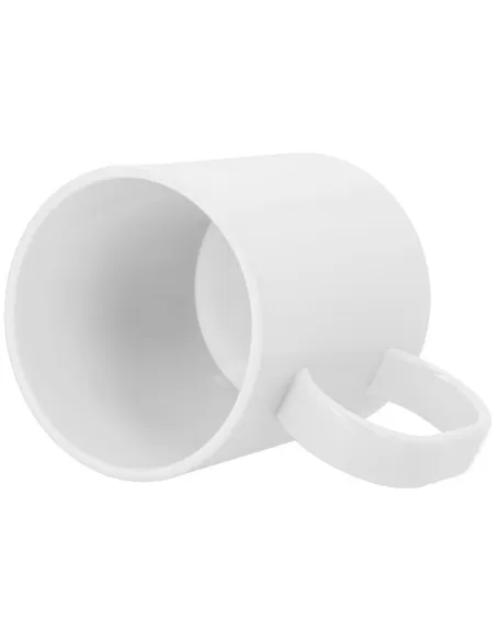 Taza Blanca de Plástico Personalizada - Ligera y Resistente ☕💪