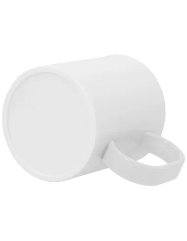 Taza Blanca de Plástico Personalizada - Ligera y Resistente ☕💪