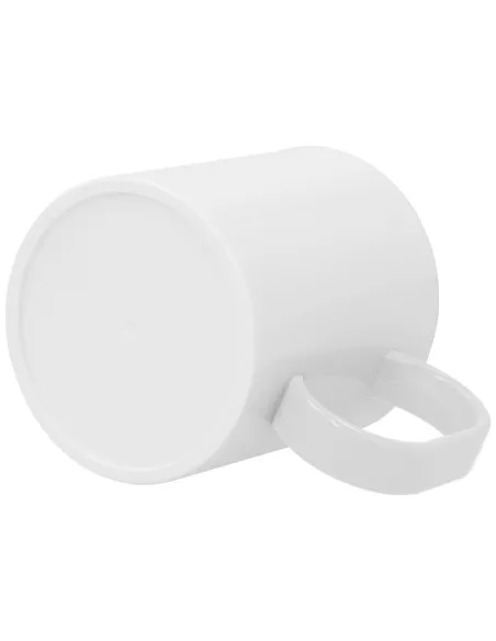 Taza Blanca de Plástico Personalizada - Ligera y Resistente ☕💪