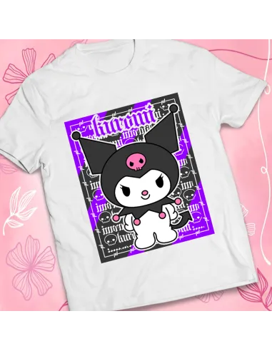 Camiseta Kuromi - Ropa kawaii de Sanrio para fans del estilo japonés