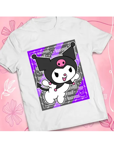 Camiseta Kuromi - Ropa kawaii de Sanrio para fans del estilo japonés