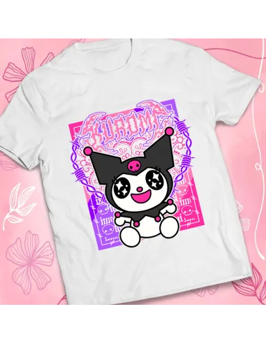 Camiseta Kuromi - Ropa kawaii de Sanrio para fans del estilo japonés