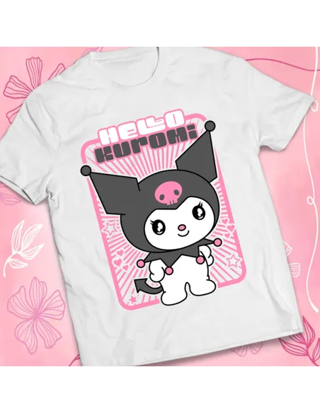 Camiseta Kuromi - Ropa kawaii de Sanrio para fans del estilo japonés