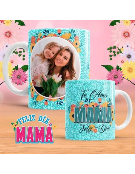 Taza Feliz Día Mamá diseño exclusivo