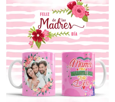 Taza Feliz Día Mamá diseño exclusivo