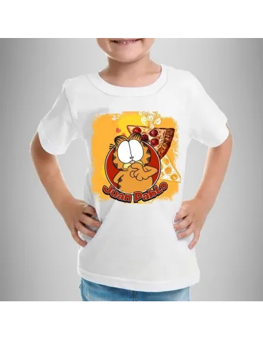 camiseta dibujos animados personalizada para niños con nombre y edad