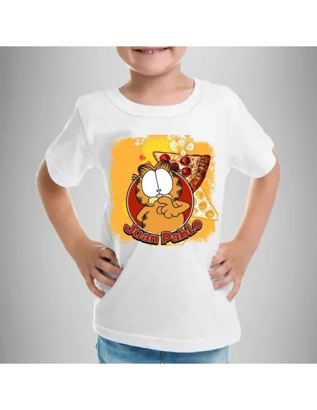 camiseta dibujos animados personalizada para niños con nombre y edad