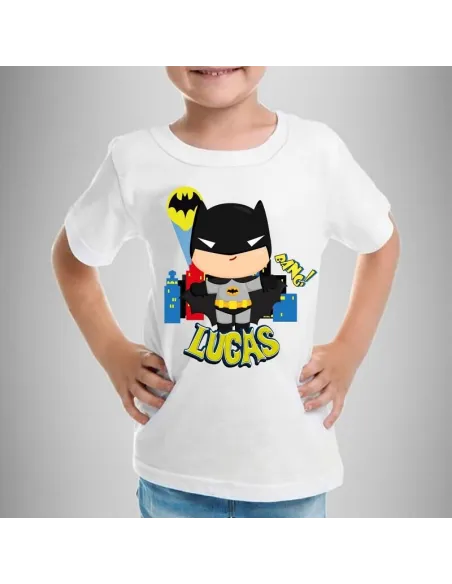 camiseta dibujos animados personalizada para niños con nombre y edad