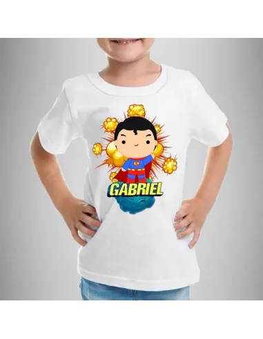 camiseta dibujos animados personalizada para niños con nombre y edad