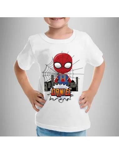 camiseta dibujos animados personalizada para niños con nombre y edad