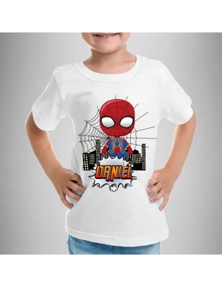 camiseta dibujos animados personalizada para niños con nombre y edad