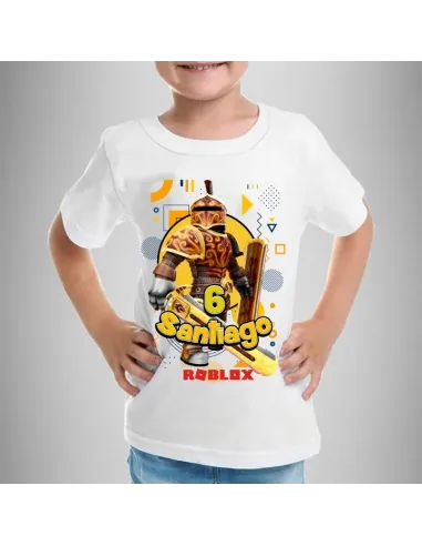 camiseta dibujos animados personalizada para niños con nombre y edad