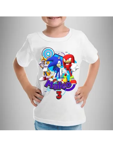 camiseta dibujos animados personalizada para niños con nombre y edad