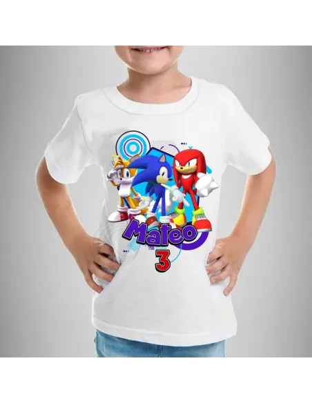 camiseta dibujos animados personalizada para niños con nombre y edad