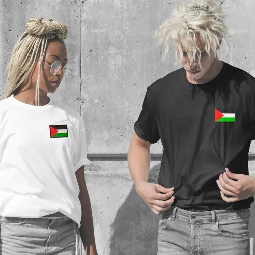 Camiseta Palestina Bordada