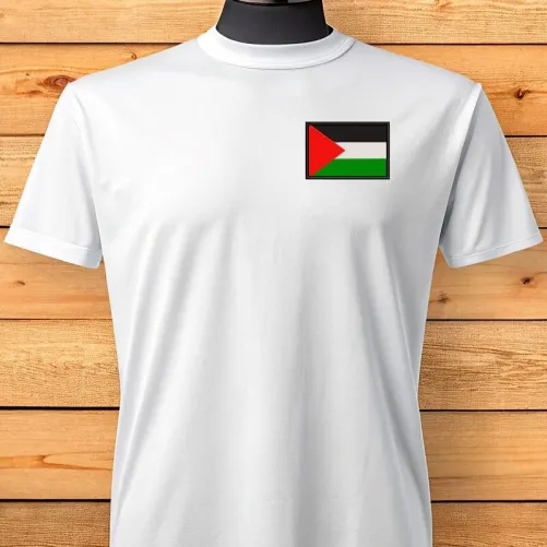 Camiseta Palestina Bordada
