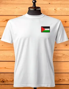 Camiseta Bandera Palestina Bordada