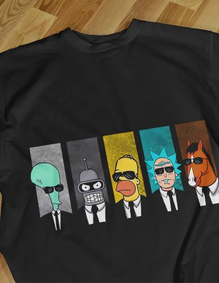 Camiseta Negra Series Unisex