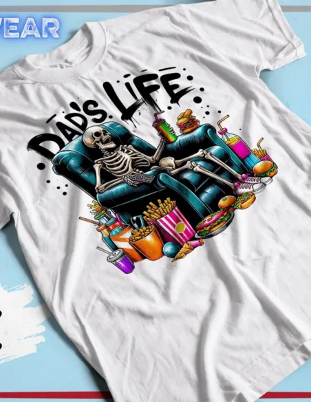 Camiseta Dad's Life cómoda y moderna – Regalo ideal para papás orgullosos