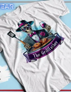 Camiseta The GrillFather con diseño exclusivo para papás parrilleros