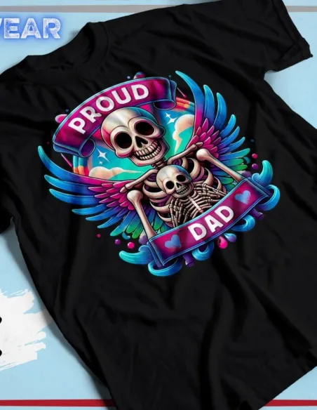 Camiseta Proud Dad con diseño exclusivo para papás orgullosos