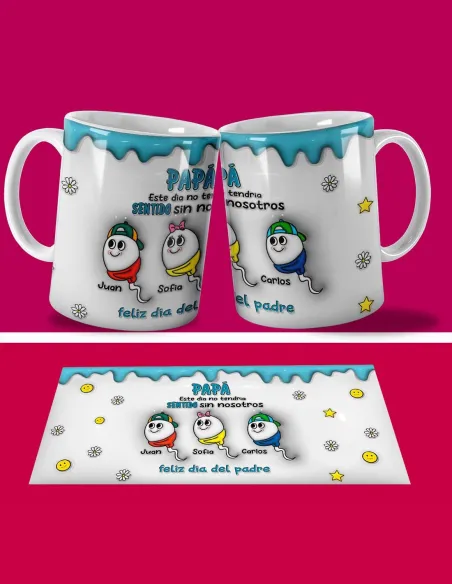Taza Espermatozoides Papá