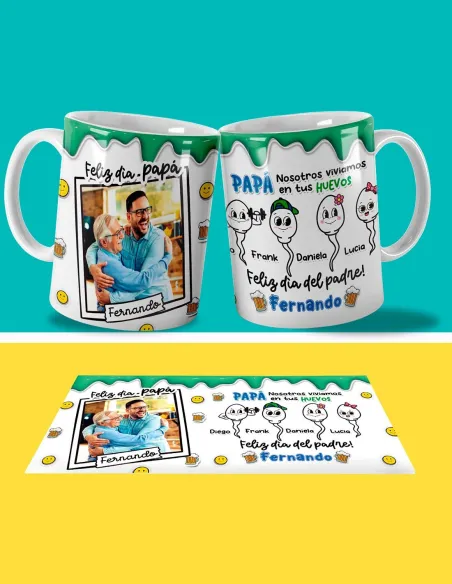 Taza Espermatozoides Papá